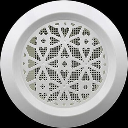 100mm Round Wall Air Vent Bull Nose Bathroom Extractor Outlet Grille Louvres Wall Ceiling Mount Air Vent Cover Outlet Exhaust