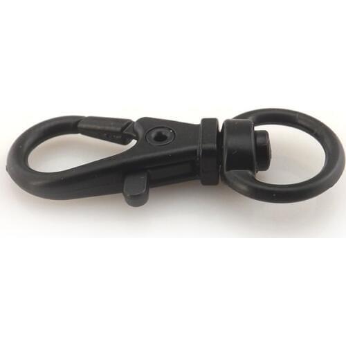 100pcs Black Swivel Metal Lobster Clasp 32MM Alloy Snap Hook Free Shipping