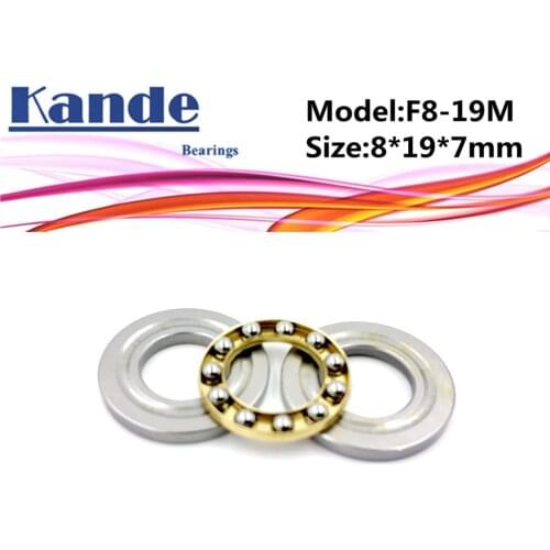 4pcs F8-19M 8x 19 x 7mm F8-19 high quality Miniature planar bearing 8x19x7 mm Axial Ball Thrust Bearing