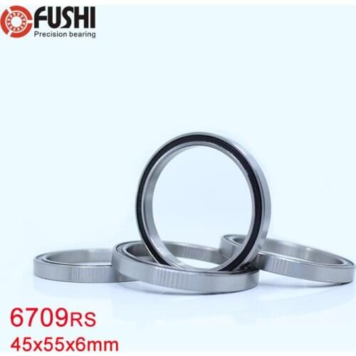 6709 2RS Bearing 45*55*6 mm ( 4 PCS ) ABEC-1 Slim Thin Section 61709RS 6709 RS Ball Bearings 6709RS
