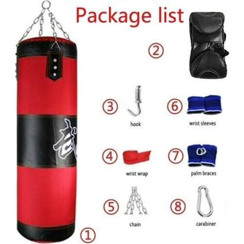 8Pcs/Set Fitness Training MMA Boxing Punching Bag Sport Kick Hanging Sandbag