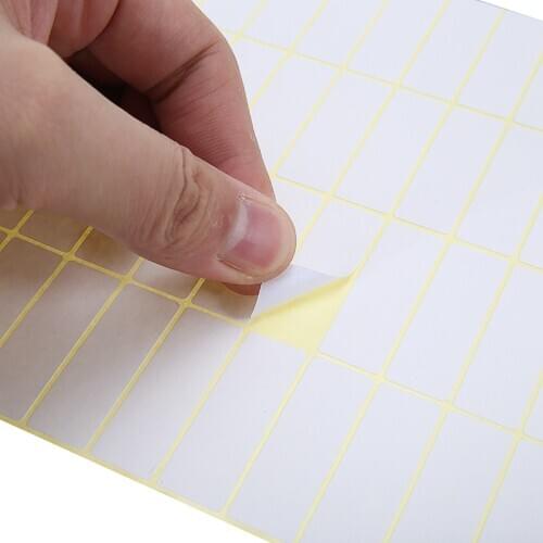 840pcs Multifunction Self Adhesive Stickers 15 Sheets 13*38mm Sticky Labels Blank Tags Package Note Office School Supplies