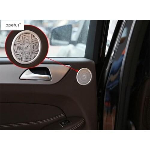 Accessories For Mercedes Benz GLS 2015 2016 2017 Rear Door Stereo Speaker Loudspeaker Audio Sound Molding Cover Kit Trim 2 Pcs