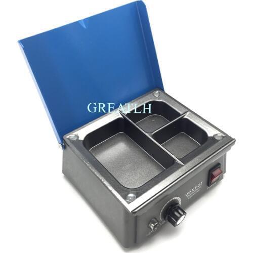 Wax Heater Dental Lab Equipment Wax Heater 3 well Wax Heating Analog Dipping Pot