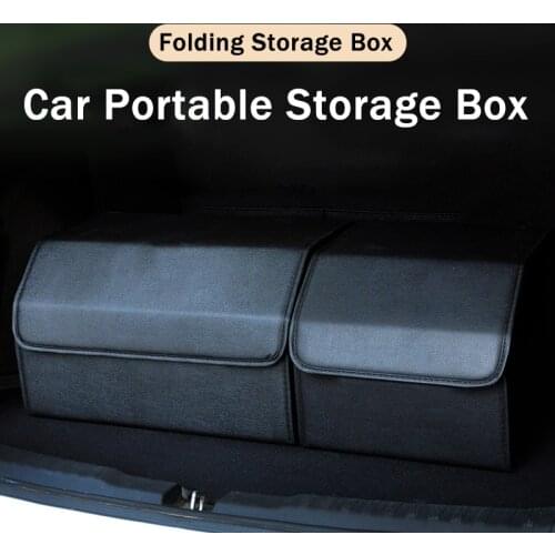 Car Portable Storage Box Multifunctional Folding Storage Box Large Capacity Car Backup Storage Box with Logo For Benz BMW Audi
