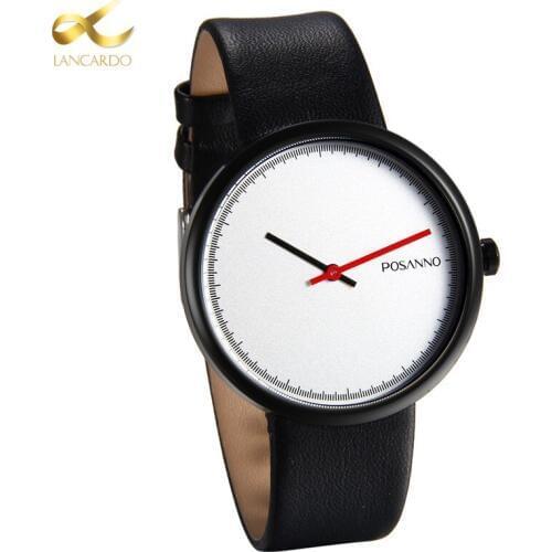 Lancardo Men Watch Fashion Simple Women Watches Clock Leather Sport Lovers Quartz Wrsitwatch Relogio Reloj Hombre 2019
