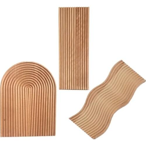 Water Ripple Bread Dessert Tray Cutting Chopping Board Creative Geometric Design Placement Plate Curved Surface Mold