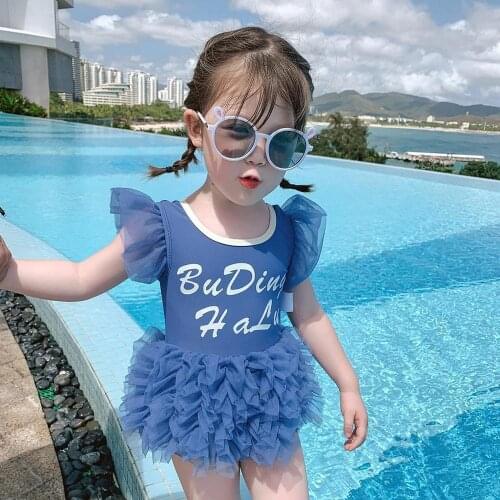 Kids Swimming Costume Toddler Infant Baby Girls Tutu Dress Swimsuit One-piece Floral Summer Hawaii Beach Bikini Swimwear