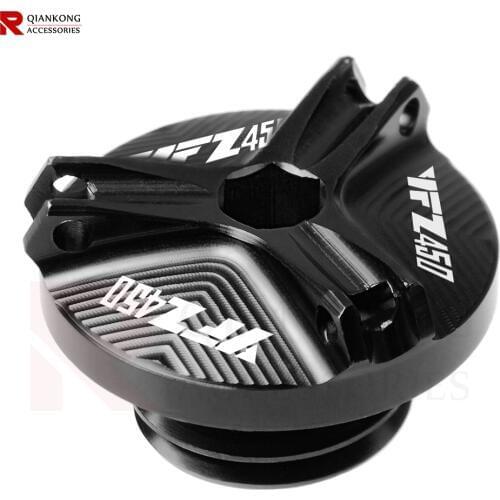 For YAMAHA YZF450 YZF 450 2004-2009 2005 2006 2007 2008 Motorcycle Engine Oil Filter Cover Oil Plug Cap with YZF450 logo