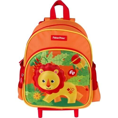 Fisher-Price 3D Lion rickshaw Kindergarten Bag animal kids backpacks brand design girls boys backpack Toddler kids neoprene scho