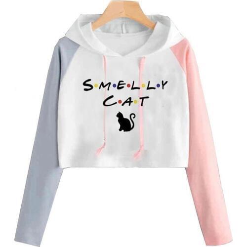 Friends Tv T Shirt Cat Shirt Funny T-Shirt Women Tv Show Smelly Cat Printed T Shirt Summer Fashion Casual Girl Female Top Tee