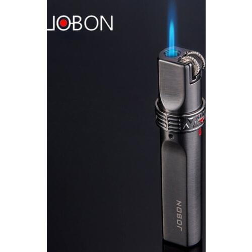 JOBON Stripe Gas Torch Lighter Jet Windproof Metal lighter Stripe Flint Lighter 1300 C Butane Cigar Cigarette Accessories