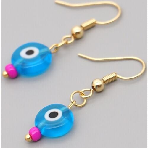 Go2boho 2020 New Arrival Women Handmade Jewelry Bead Evil Eye Earring Good Price Jewellery Boho Hanging Earrings