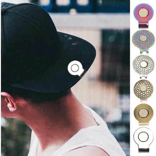 Golf Hat Clips With Magnetic Visor Cap Clip For Golf Ball Mark Alloy Golf Accessories Golf Gift Clips New