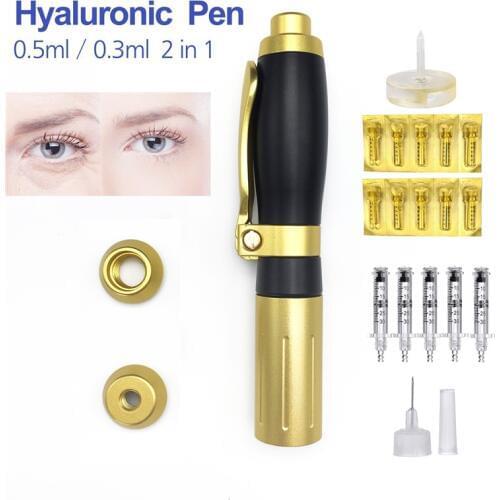 Hyaluronic acid Injection pen 3ml/5ml Lip filler injector lifting Wrinkle Meso Injection Gun hyaluron filler pen Ampoule 2 in 1