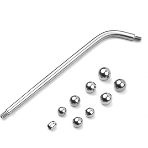 Muslady Saxophone Repair Tool Set Long Rod Metal Ball Bucket Ball Sax Neck Maintenance Tool for Alto/ Tenor Sax Wind Instrument