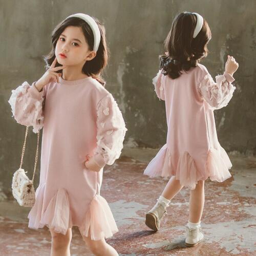 Girls Dress 2020 Spring Autumn Flower Princess Dress Girls Clothes Children Clothing Long Sleeve Girls Dresses 4 6 8 10 12 Years