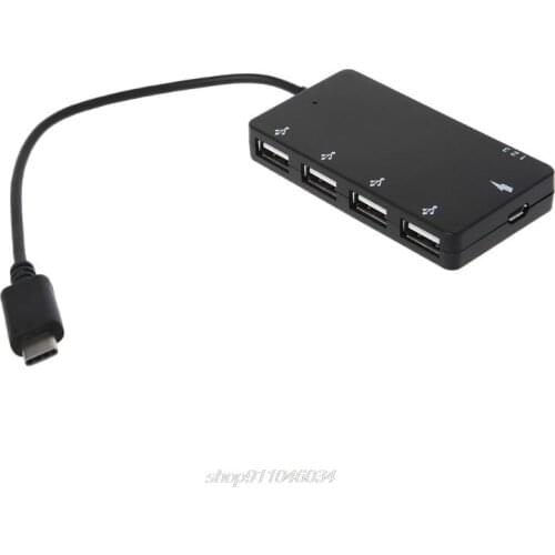 Type C OTG 4 Port Hub Charging Adapter Cable For smartphone Tablet PC Macbook M12 21 Dropship