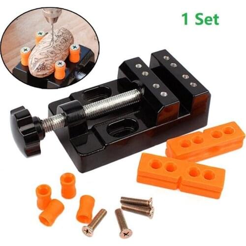 SUNSHINE Universal Mini Walnut Vise Clamp Table Bench Vice for Jewelry Nuclear Clip