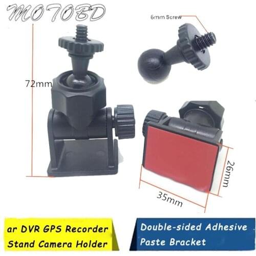 Universal 3M Car DVR GPS Recorder Stand Camera Holder Screw Thread Double-sided Adhesive Paste Bracket Base Holder Stander