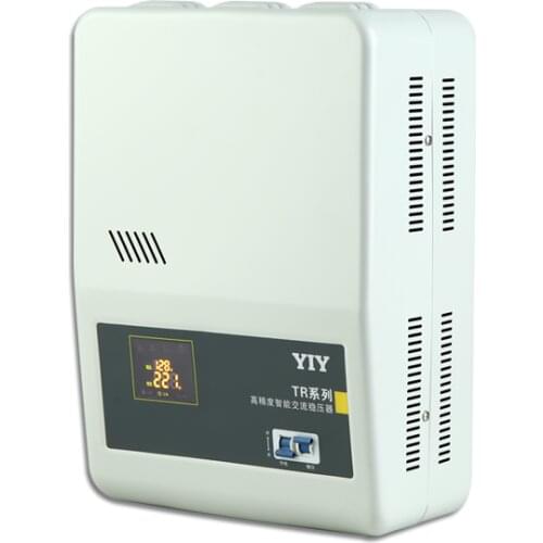 TR-10KVA AC125-270V to 220V Relay Type Voltage Regulator Stabilizer Wall Mounted Colorful Display Single Phase Home Using