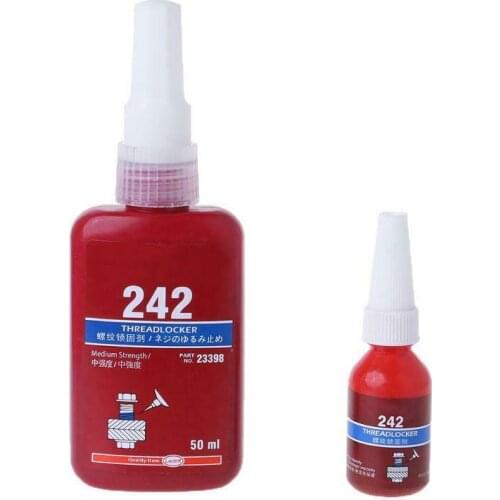 10ML/50ML 242 Thread Seal Lock Glue Screw Blue Anaerobic Adhesive Hot