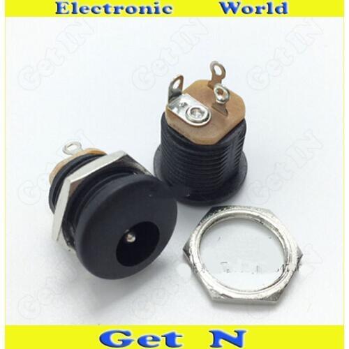 1000pcs DC-022 5.5*2.1 Round Female DC Power Jack DC Power Interface Outlet Jack with Screw High Quality