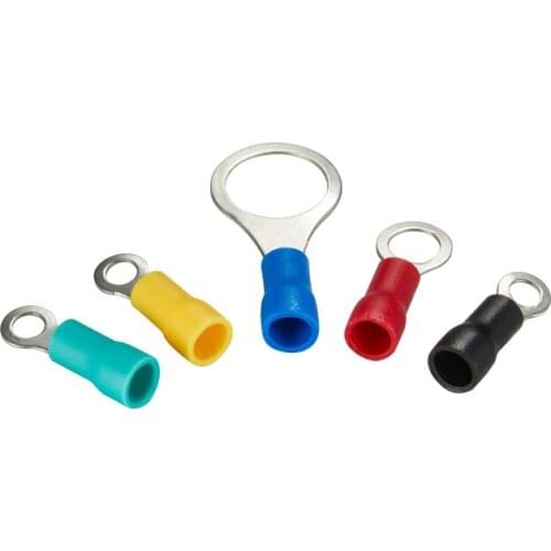 1000PCS RV2-3 Ring Insulated Terminal Cable Wire Connector Electrical Crimp Terminal Wiring 1.5 - 2.5 Square Splice