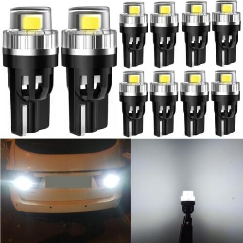 10x W5W LED T10 White Error Free Canbus For Jeep Grand Cherokee ZJ WJ WK WK2 JK renegade LED Interior Dome Map Light (1993-2020)