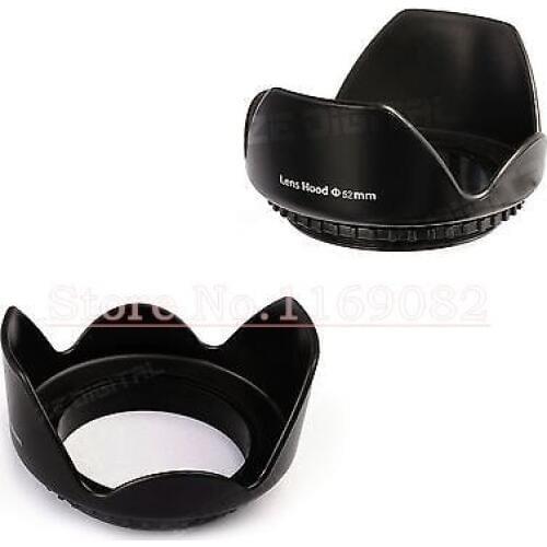 2pcs 55mm Flower Lens Hood for 55MM lens A35 A37 A55 A65 A77 A57 DT 18-55mm 35mm f/1.8 55-200mm 18-70mm