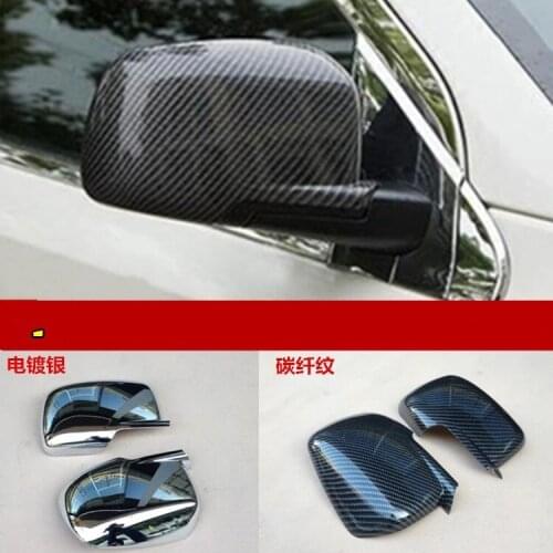 QDAEROHIVE carbon fiber car side mirror cover Rear View Mirror Assembly is Suitable For DODGE Journey 2009-2016