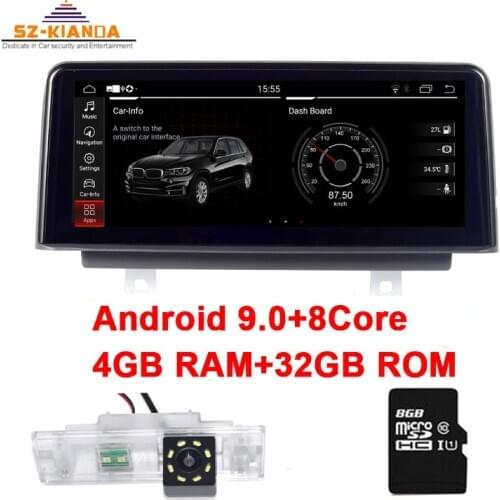 10.25" IPS 8 Core Android 9.0 CAR DVD radio player for BMW 1 series F20 F21 F22 2013-2017 NBT car Multimedia GPS Navigation nbt