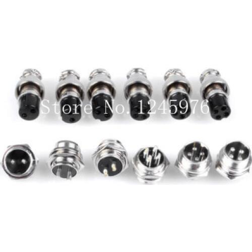 Free Shipping 50pair 5 Pin Male & Female Diameter 16mm Wire Panel Connector GX16 circular connector Socket PlugModules