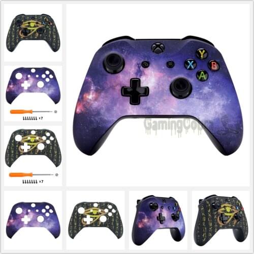 Patterned Design Soft Touch Replacement Front Housing Shell Case for Xbox One X & One S Game Controller #SXOFT2