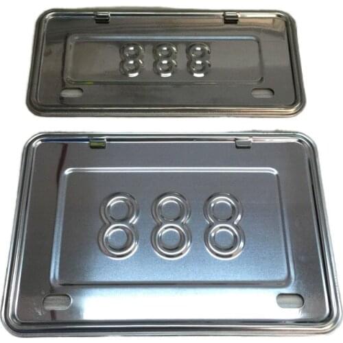 For Motorcycles Modified Parts Thick Stainless Steel Iron License Plate Frame, Motorcycle Modified License Plate Sets