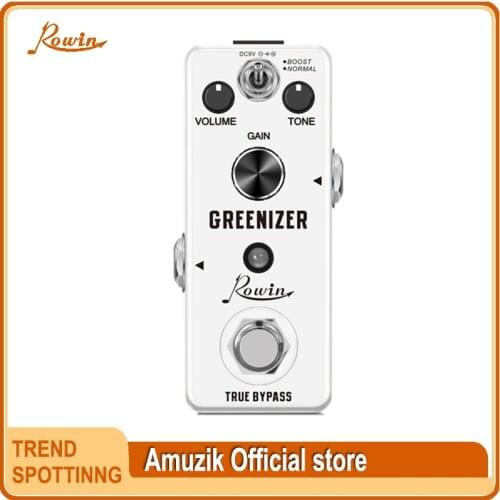 Rowin LEF-323 Greenizer Overdrive TS808 Tube Screamer Clone True Bypass Pedal