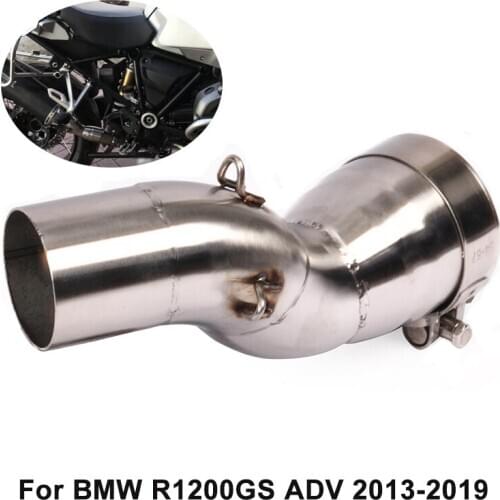 Motorcycle Exhaust Muffler Mid Connect Pipe Slip for BMW R1200GS ADV 2013-2019