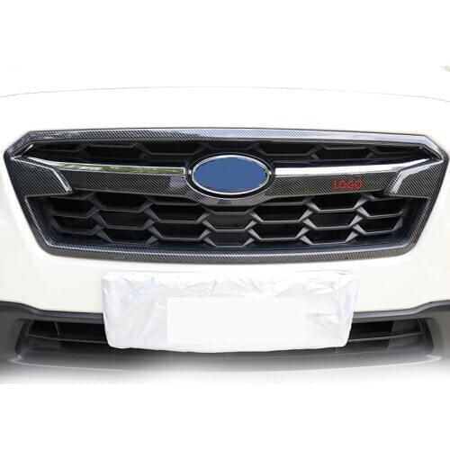 Carbon Fibre Racing Grills Trim Rear Trunk Door Decrated Mouldings Frame For Subaru XV 2018 19 AA510B