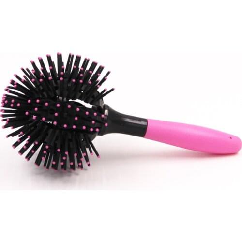 2021 Hot Japan 3D Bomb Curl Hair Brush Ball Styling Spherical Massage Comb Detangling Heat Resistant Hair Comb