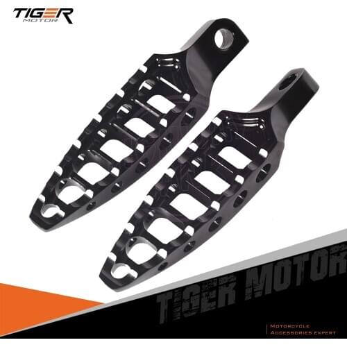 Chrome Retro Styling Motorcycle Foot Rest Moto Foot Pegs case for Harley Sportster Dyna 883 1200 XL