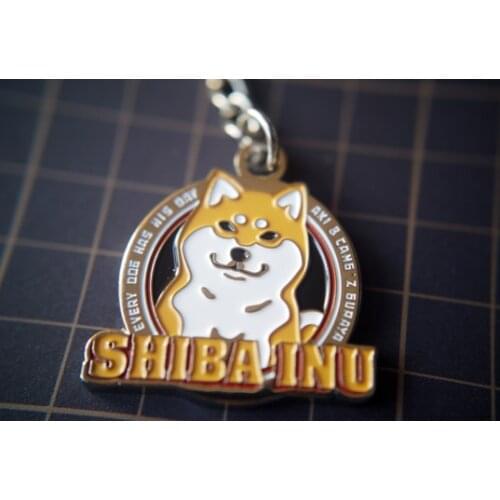 Cute Metal SHIBA INU keychain Shiba Doge Keyring 3D Pendant Gift Collectibles Shiba Inus Fan Club High Quality
