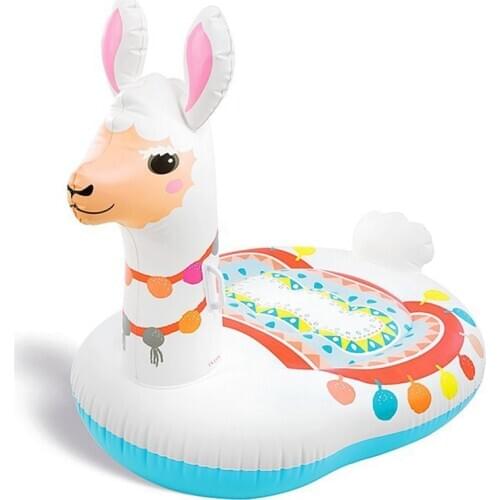 Adult/Kids Inflatable Alpaca Ride on Pool Float Summer Air Bed Mattress Swimming Fun Water Beach Toys