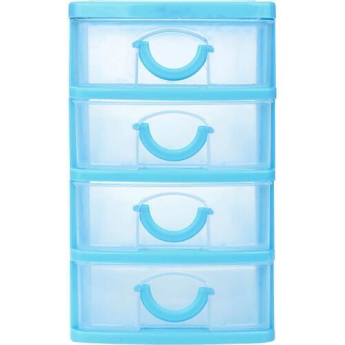 Durable Plastic Storage Case Box Mini Desktop Drawer Sundries Case Small Objects with Drawers Cosmetic Organizer Cases and Box