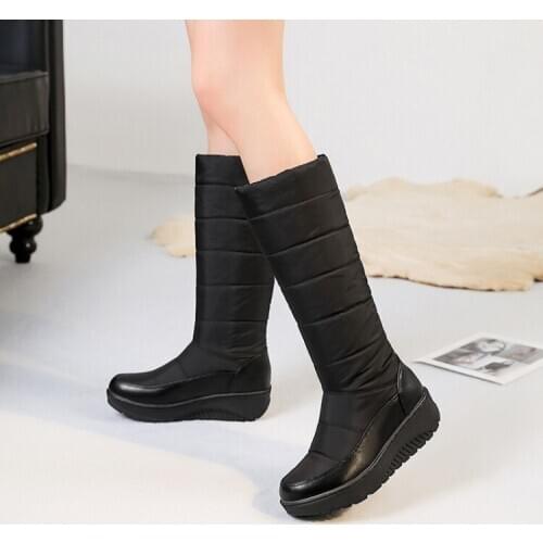 Plus Size Euro-American style, sweet round head, low heel metal decorative boot jacket to keep warm
