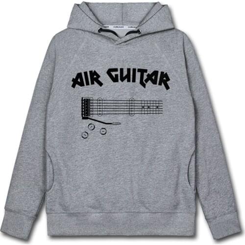 Rock band guitar illustration guitarist costume mens hoodies Sportswear casual streetwear white sweatshirt top autumn clothes