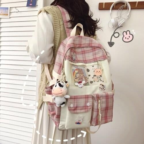 Elementary Cute Girl Backpack Women Summer Waterproof School Bags for Teenager Female Kawaii Travel Laptop Backpack New Ruckpack