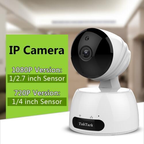 TakTark wireless WiFi IP camera video surveillance indoor wi-fi baby monitor network nanny sitter 1080P/720P Night Security