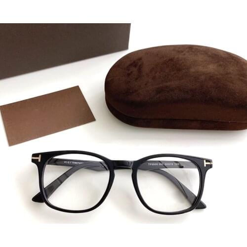 Tom for Optical Eyeglasses Frames Forde Fashion square Acetate Women Men Reading Myopia Prescription TF5505 EyeGlasses With Case
