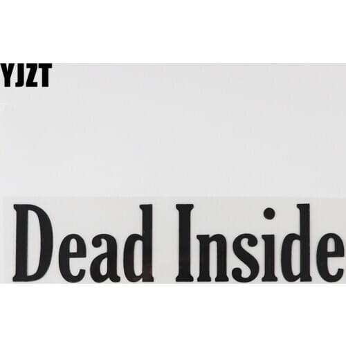 YJZT 18.7CM×4.5CM Funny And Humorous Words Letters Decal Car Stickers Vinyl Black/Silver 13D-0564