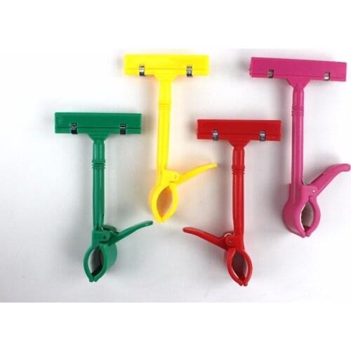 Sign clip POP advertising price tag name card display clip label holder shelf talker Clamp Tube Picture Photo note memo clip